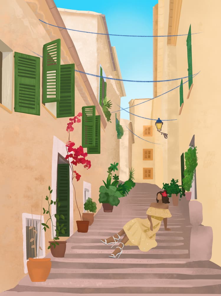 Mallorca Island by Petra Lizde — canvas wall art