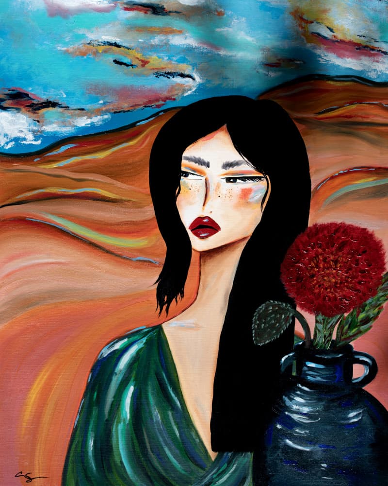 Modern Desert Portrait by Amy Straley — canvas wall art