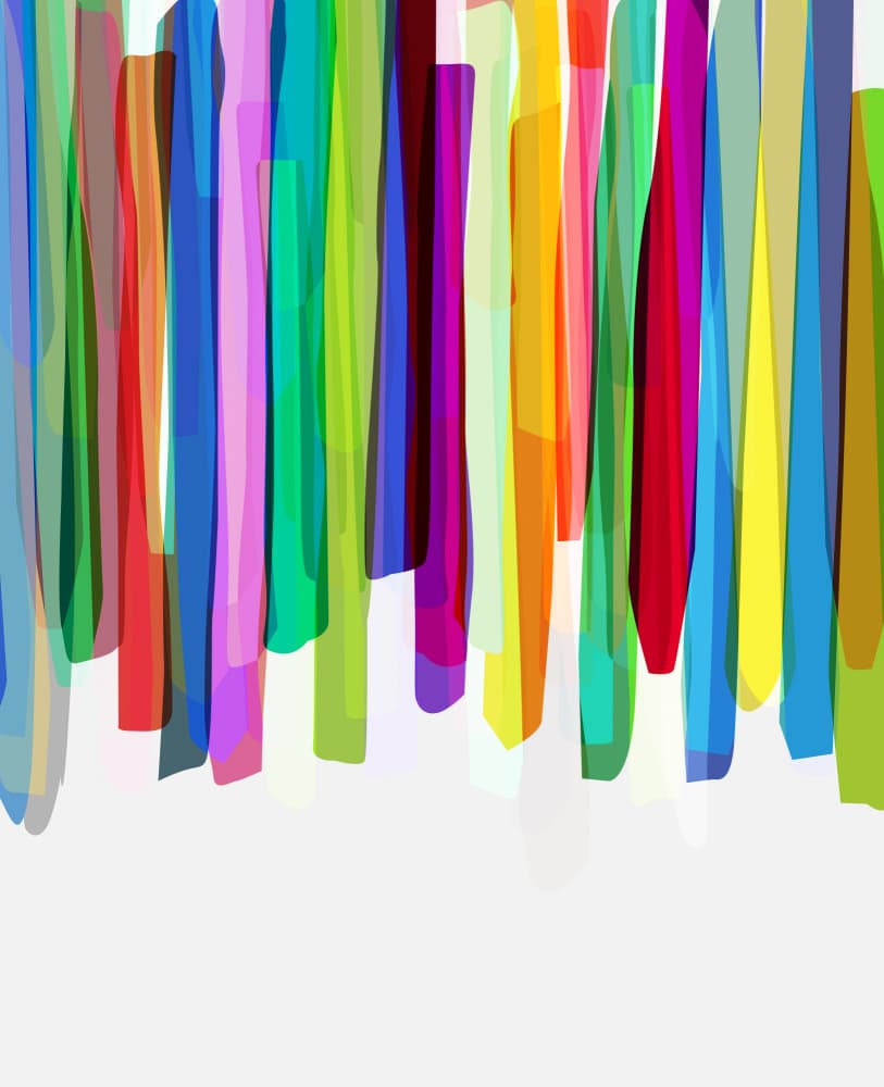 Colorful Stripes 2 by Mareike Böhmer — canvas wall art