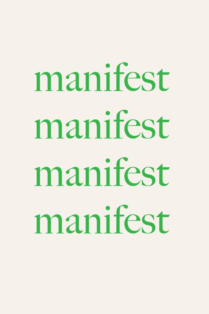 Simply Manifest Green by Talitha McQueen — canvas wall art