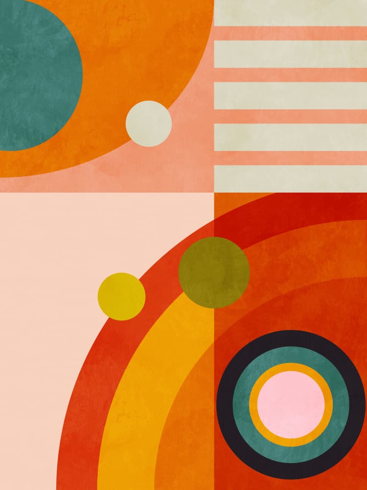 Playing Around Shapes 3 by Ana Rut Bre — canvas wall art