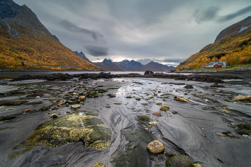 Norwegian Fjord Autumn by Jean Vandijck — canvas wall art