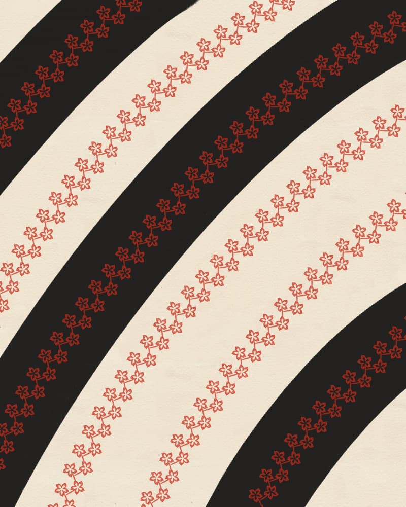 Elegant Stripe Bloom by Deepthi s — canvas wall art
