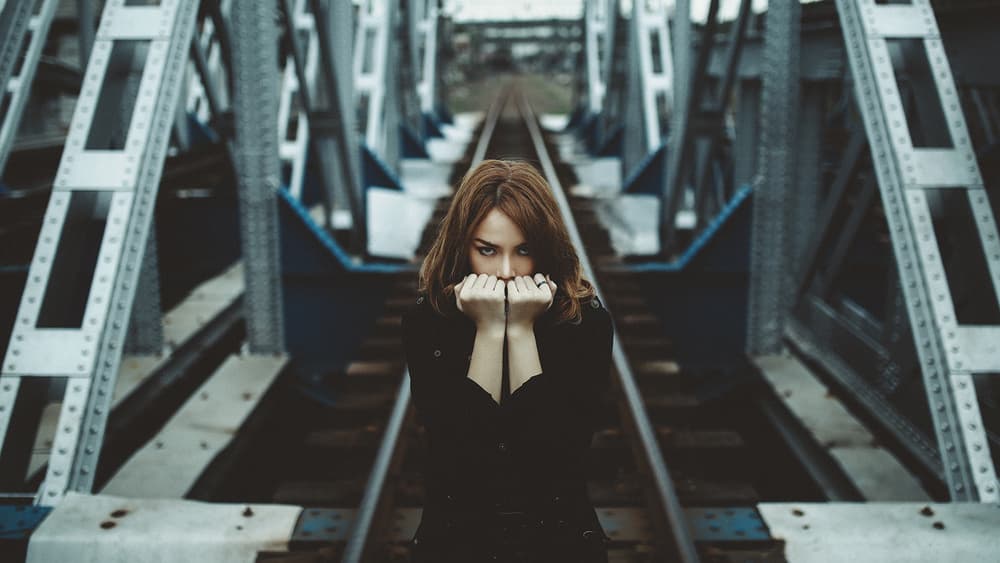Mysterious Gaze Railway Bridge by Abr Abe — canvas wall art