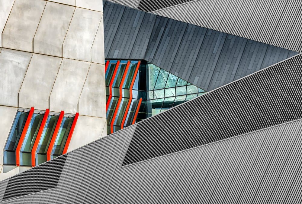 Geometric Building Angles by Wayne Pearson — canvas wall art