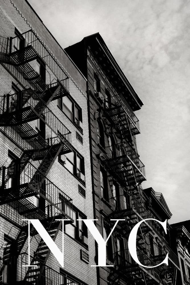 NYC Fire Escapes 2 by Rikard Martin — canvas wall art