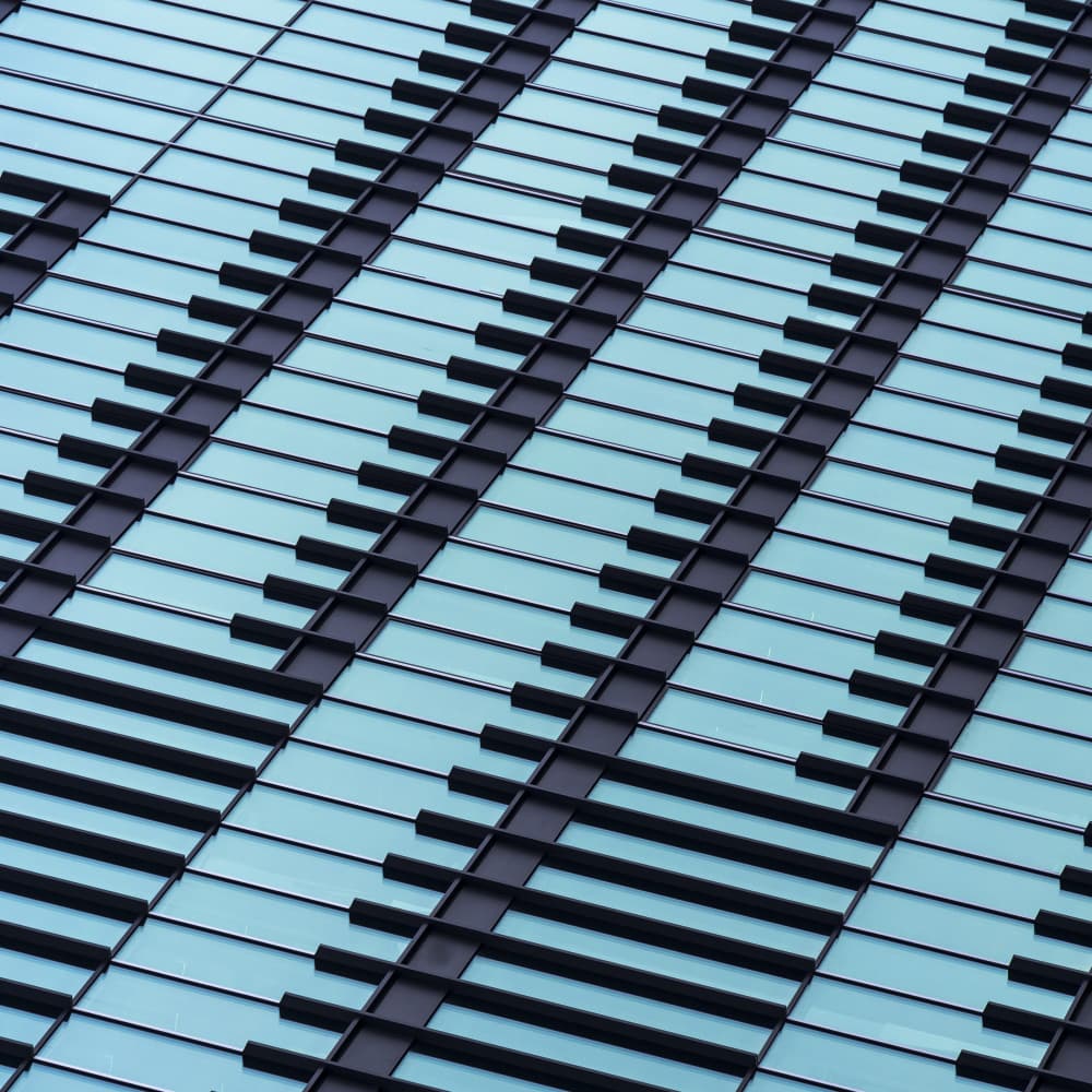 Blue Architectural Rhythm by Greetje van Son — canvas wall art
