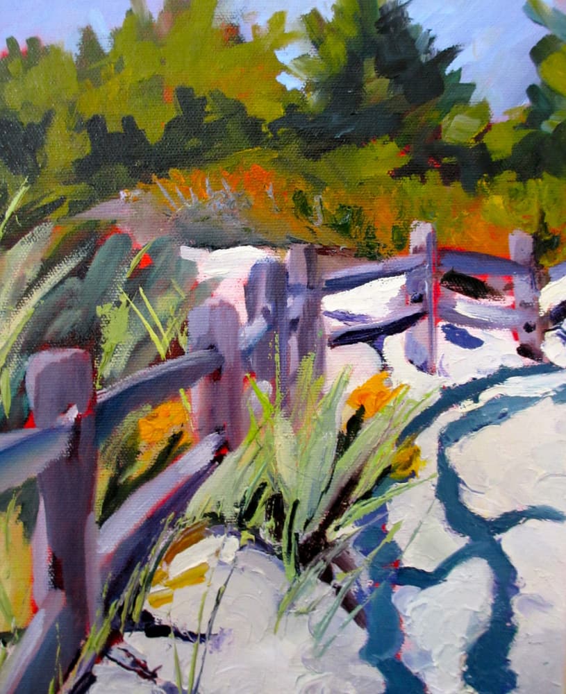 October Beach by Maxine Shore — canvas wall art