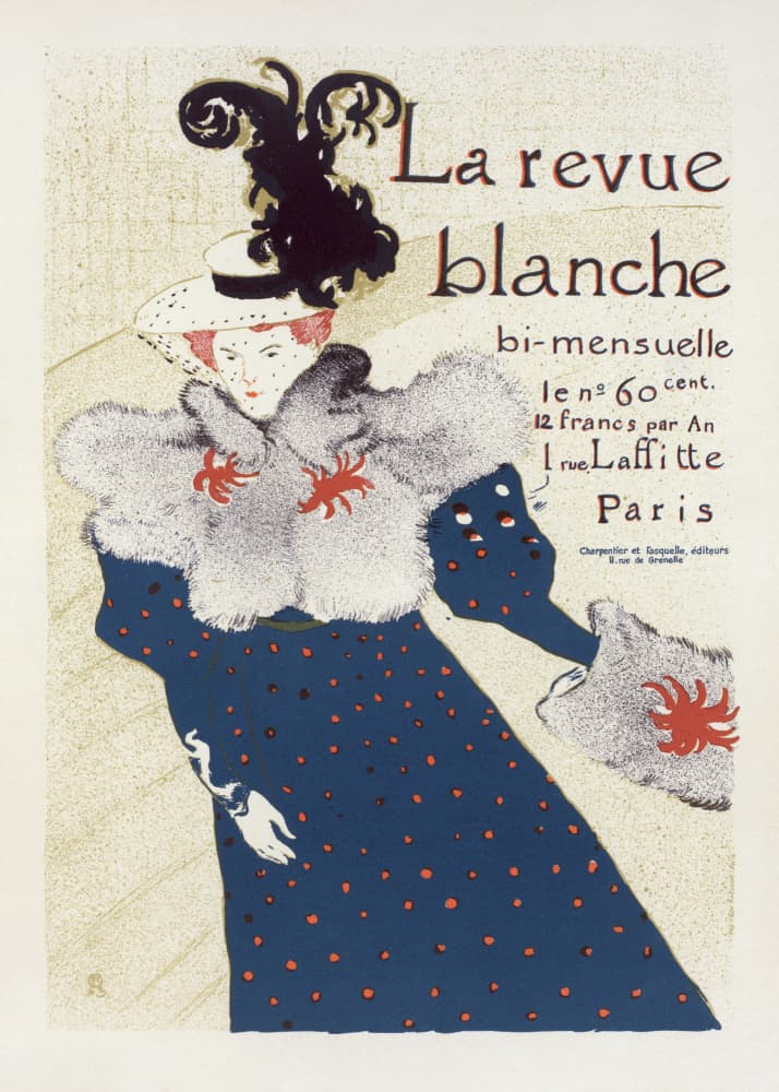 La Revue Blanche (1897) by TOULOUSE LAUTREC — canvas wall art