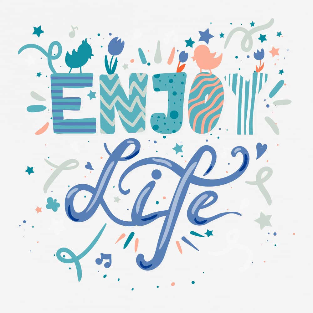 Whimsical Enjoy Life by Marika Barsrsind — canvas wall art