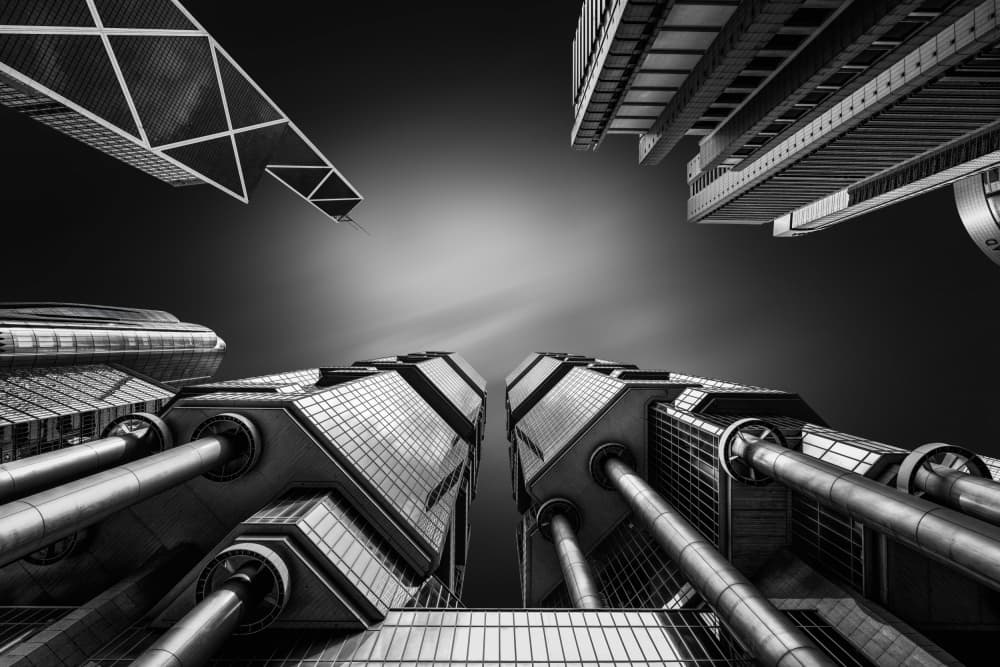 Towering Urban Forms by Antoni Figueras — canvas wall art