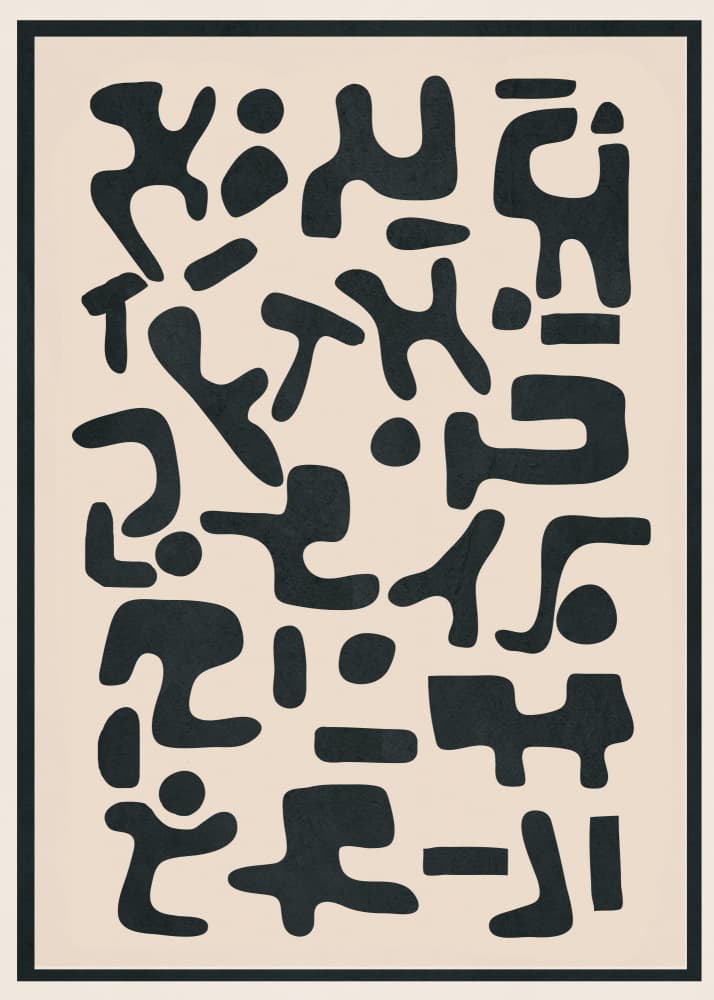 Bold Organic Shapes by Nadjaa — canvas wall art