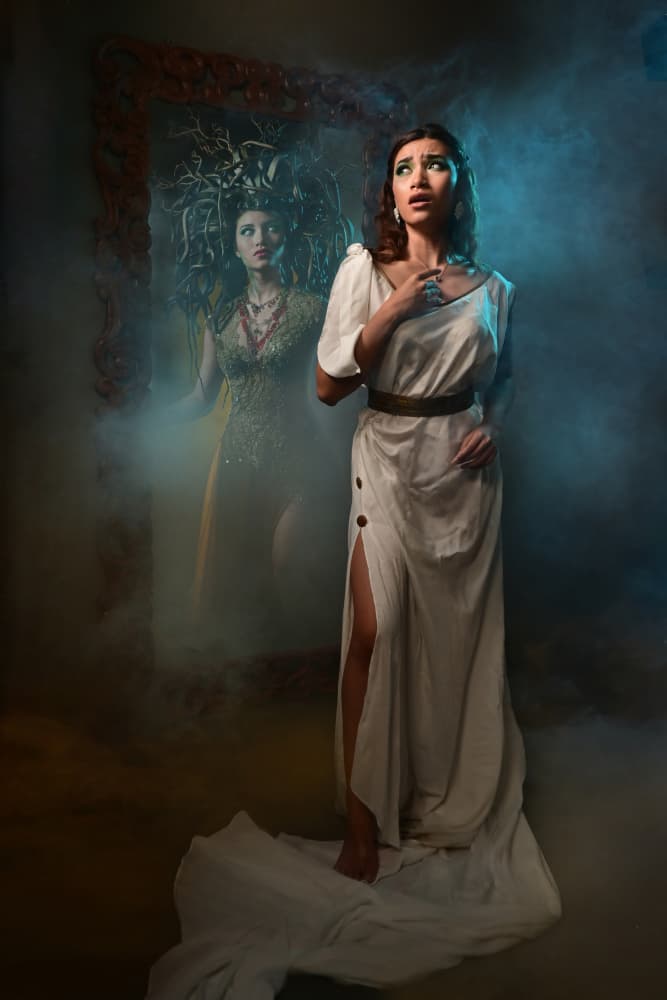 Fearful Medusa Reflection by Rawisyah Aditya — canvas wall art