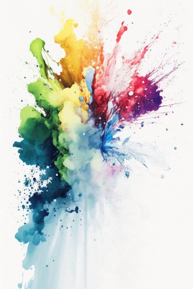 Vibrant Color Explosion by Mauro — canvas wall art