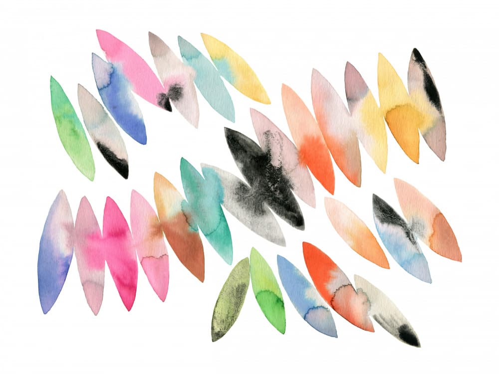 Colorful Fluid Washes by Ninola Design — canvas wall art
