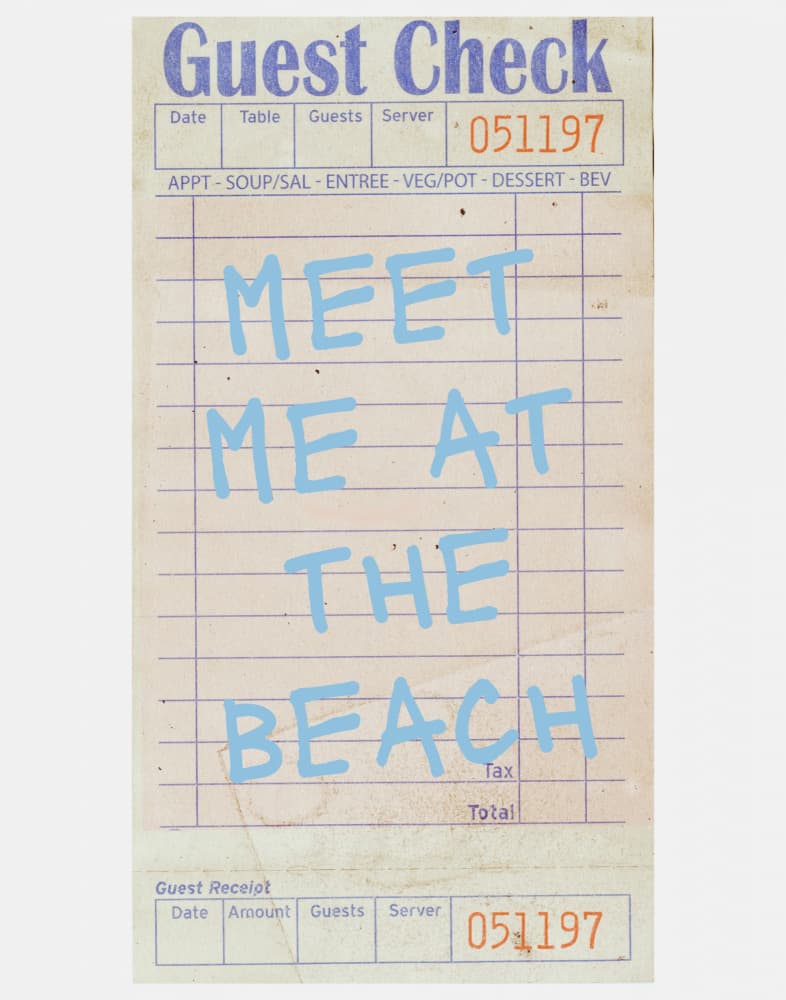 Meet Me At The Beach by Jolly and Dash — canvas wall art