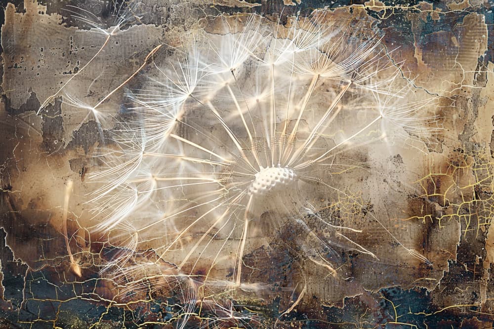 Ethereal Dandelion Seeds by Rafal Kulik — canvas wall art
