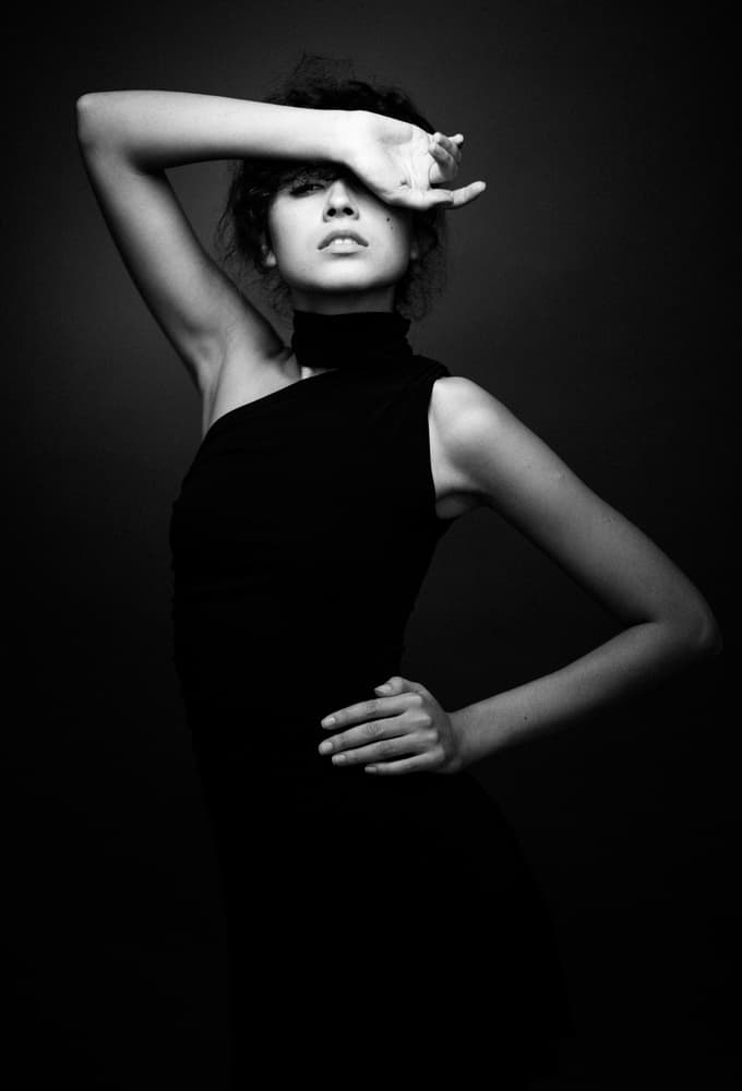 Mysterious Fashion Portrait by Artem Vasilenko — canvas wall art