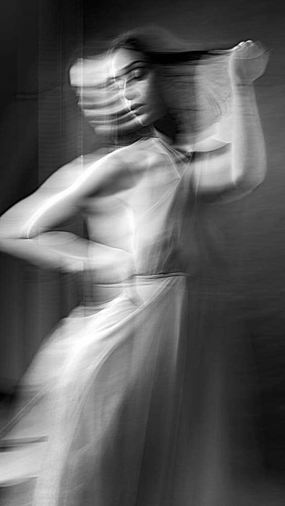 Ethereal Motion Portrait by Rosario Leonardi — canvas wall art