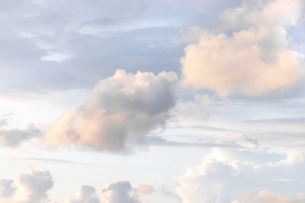 Clouds 1 by Mareike Böhmer — canvas wall art