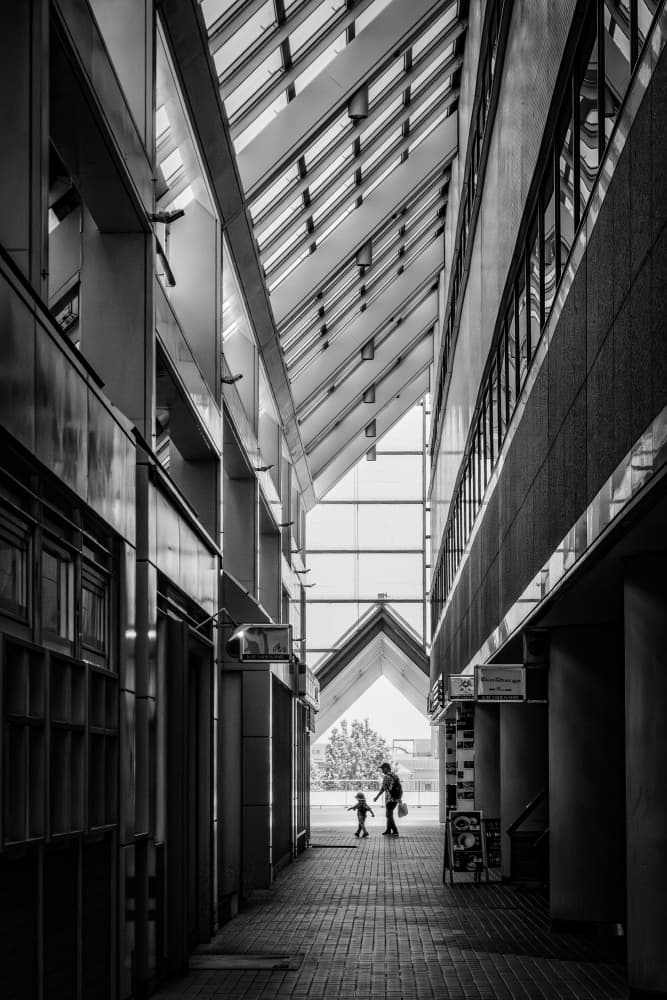 Urban Light and Lines by Haruyo Sakamoto — canvas wall art