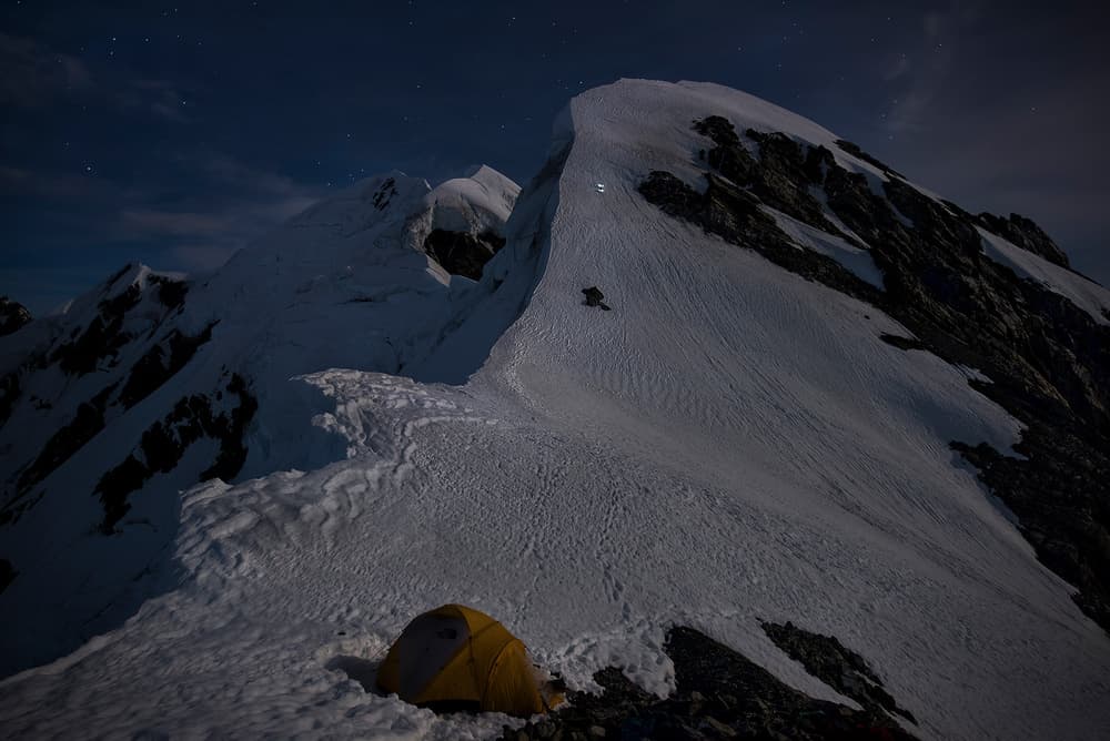 Moonlit Mountain Camp by Yan Zhang — canvas wall art