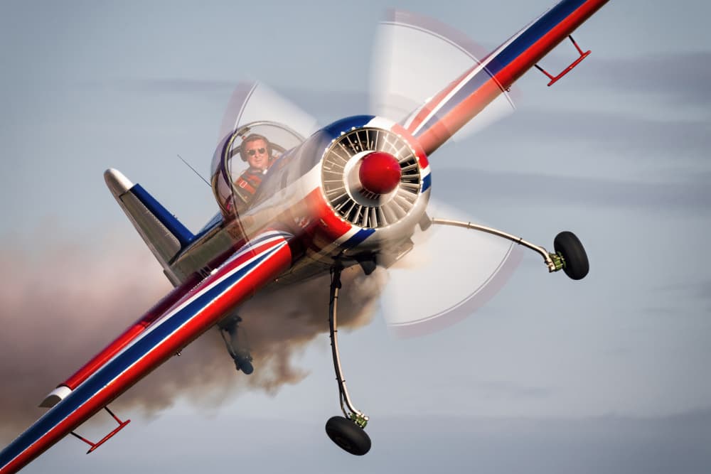 Airshow Stunt Plane by Piotr Wrobel — canvas wall art