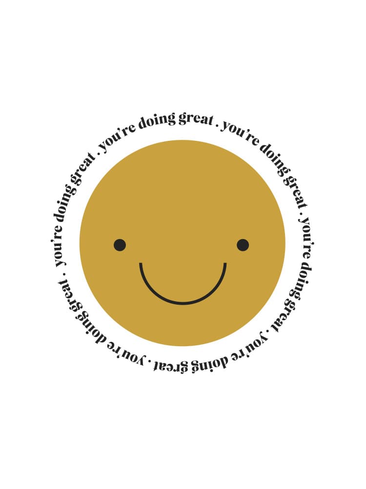 Happy Face Doing Great by Aislinn Simmonds — canvas wall art