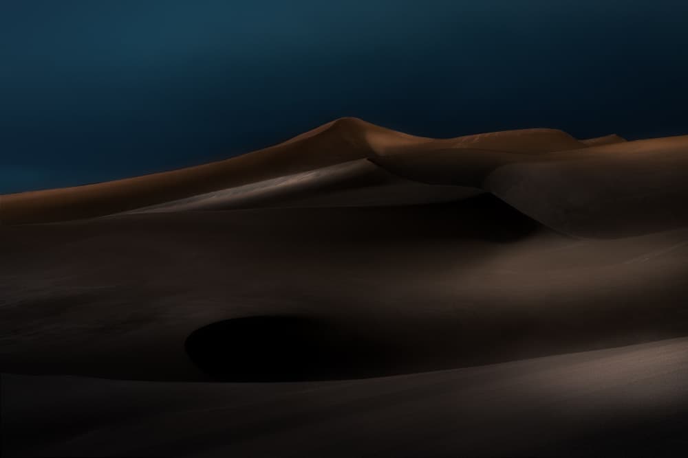 Mysterious Desert Night by Ling Jiang — canvas wall art