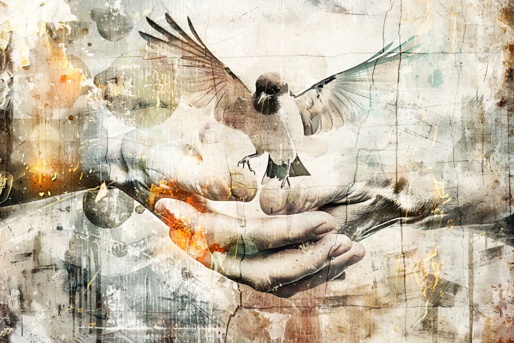Surreal Fable Abstract Art Illustration Wallart 058 by Rafal Kulik — canvas wall art