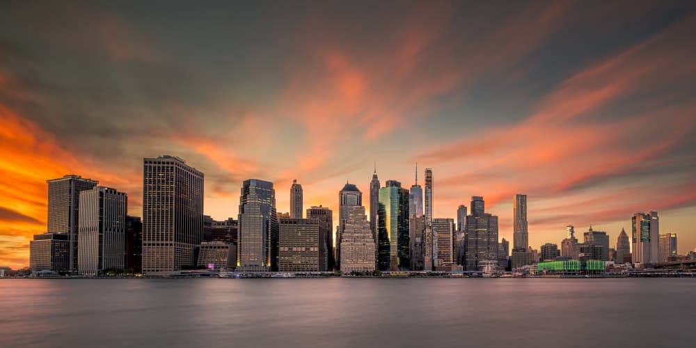 Dramatic Skyline Sunset by Jacob (Jian) Xu — canvas wall art