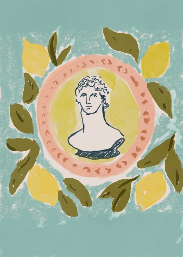 Lemon Laurel Relic by Treechild — canvas wall art