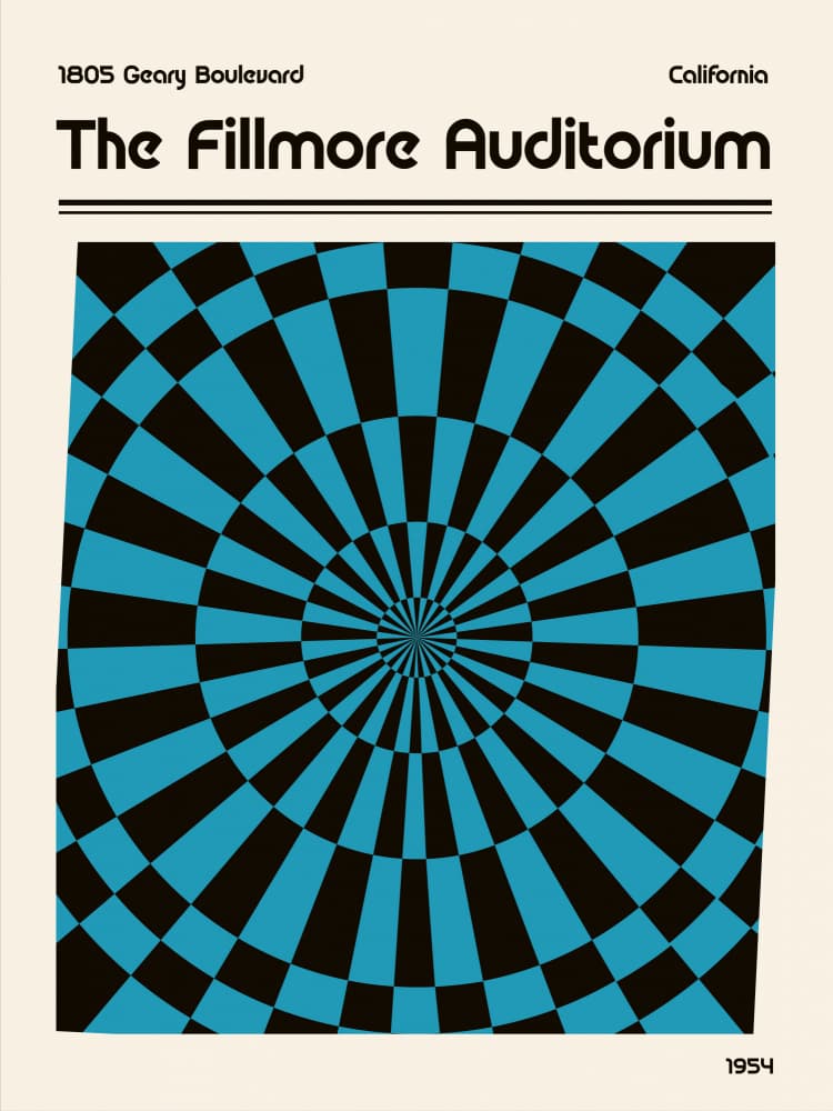 Psychedelic Checkerboard Vortex by Retrodrome — canvas wall art