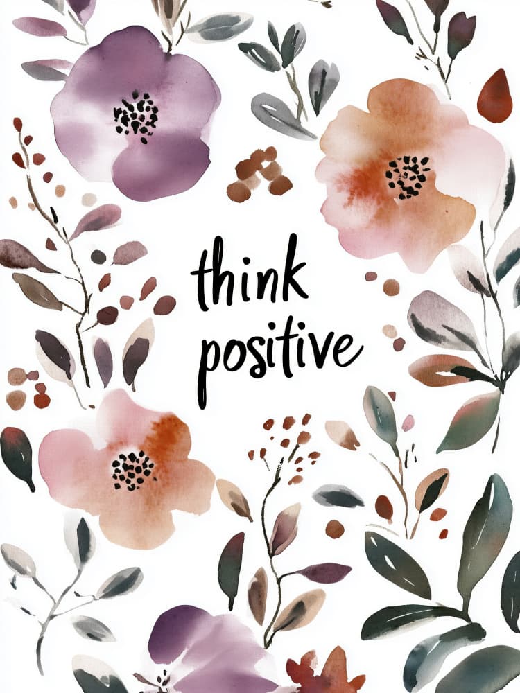 Floral Positivity Burst by Treechild — canvas wall art
