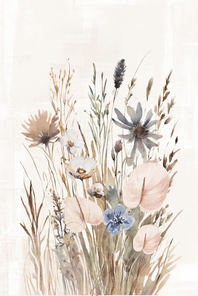 Wild grasses-2 by Sally Ann Moss — canvas wall art