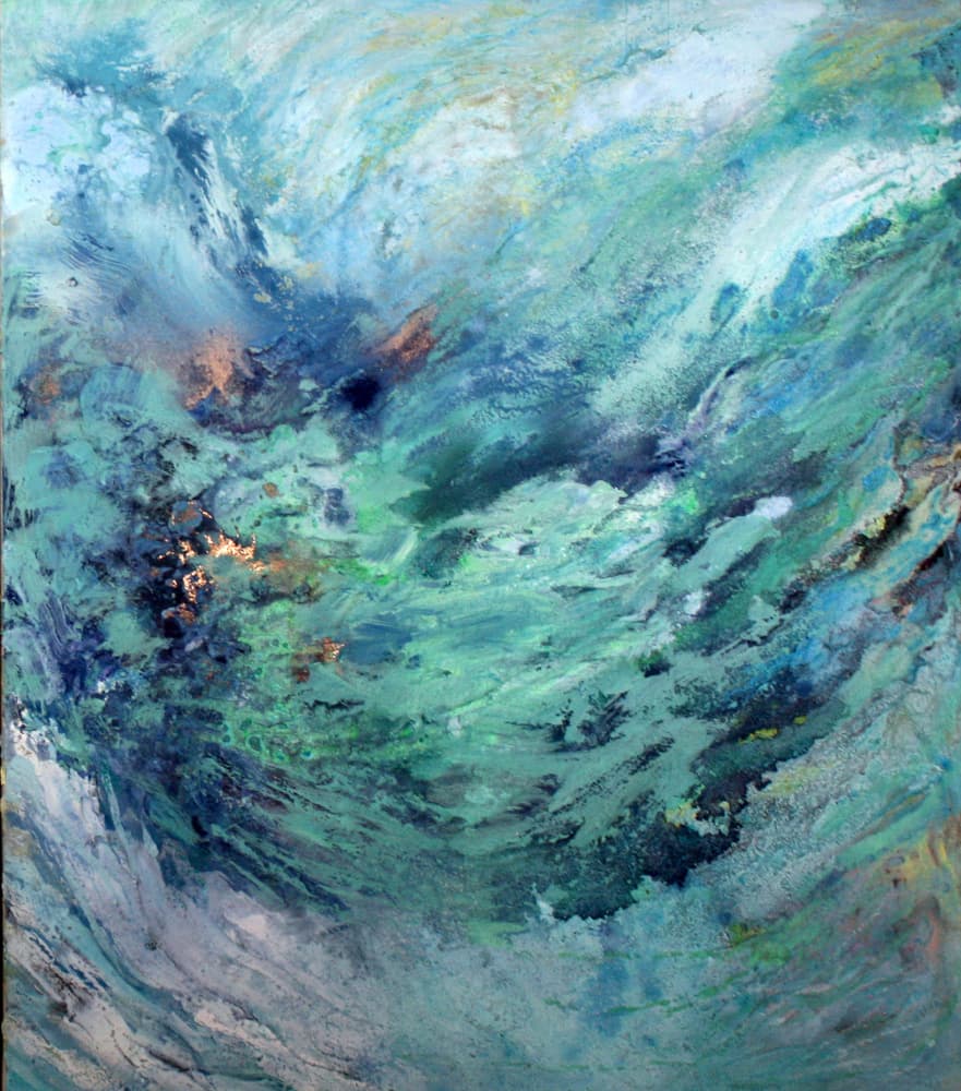Deep Ocean Swirl by Marina Nelson — canvas wall art