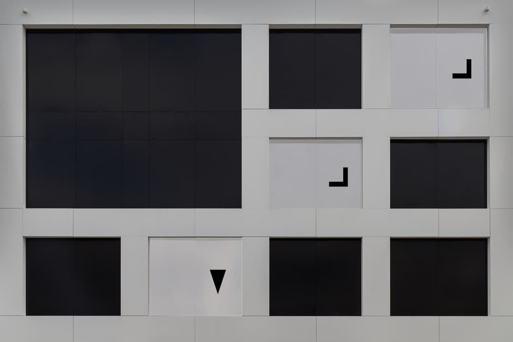 Geometric Facade Design by Theo Luycx — canvas wall art