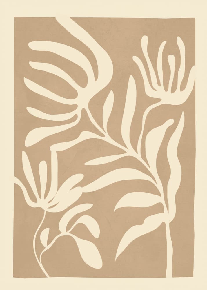 Organic Plant Shapes by Flow Line — canvas wall art
