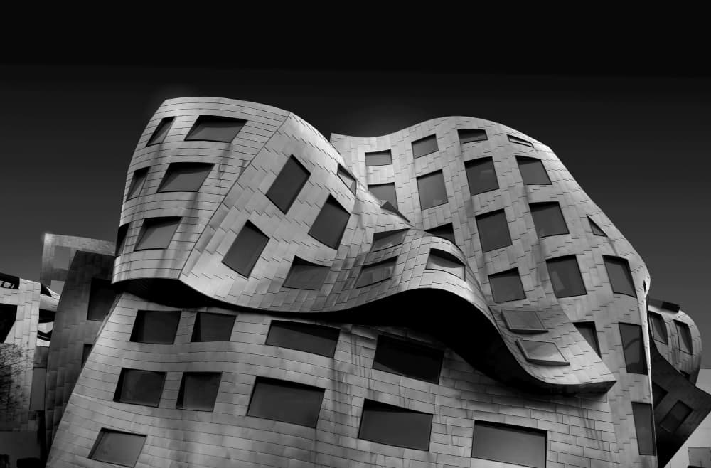 Wavy Modern Architecture by Ivan Huang — canvas wall art