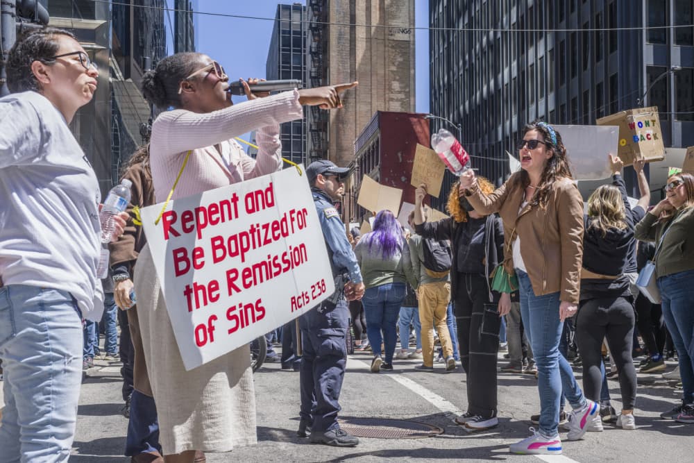 Urban Street Sermon by Wendy Fischer Hartman — canvas wall art