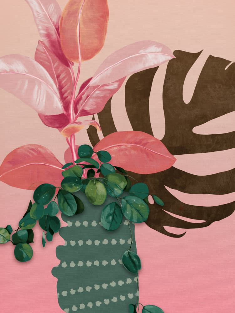 Leaves More 6 Kopie by Ana Rut Bre — canvas wall art