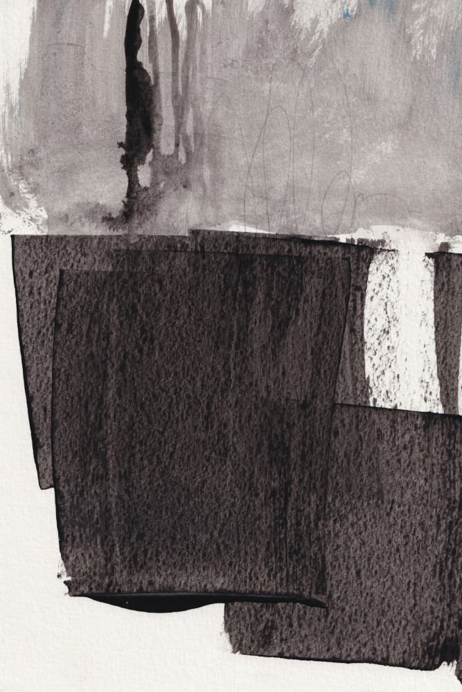 Stark Abstract Contrast by Bronwyn Baker — canvas wall art