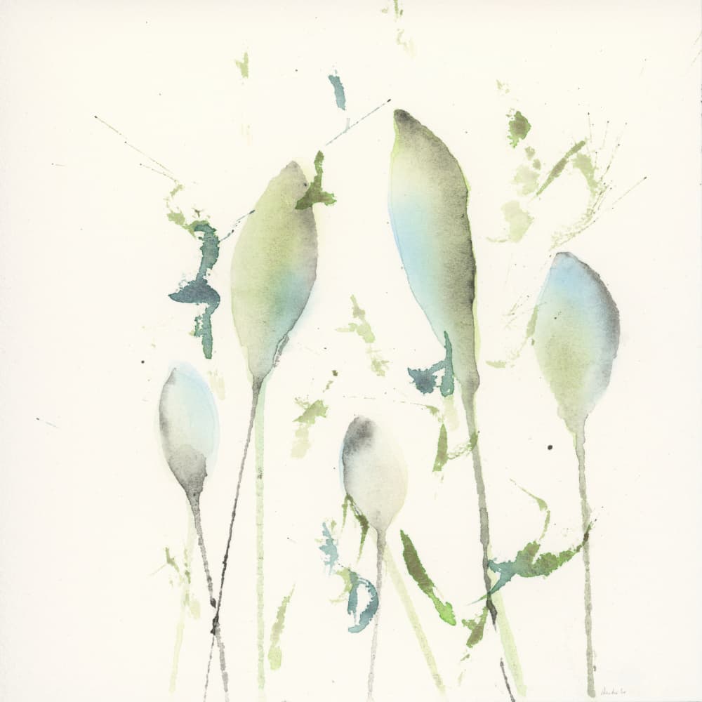 Soft Botanical Stems by Ankie Kooi — canvas wall art