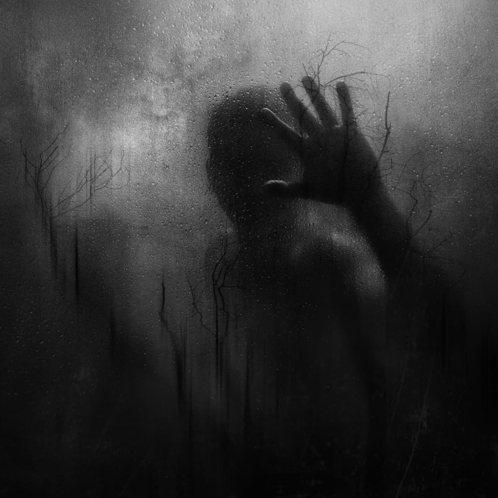 Melancholy Behind Wet Glass by Suhandi Jitir — canvas wall art