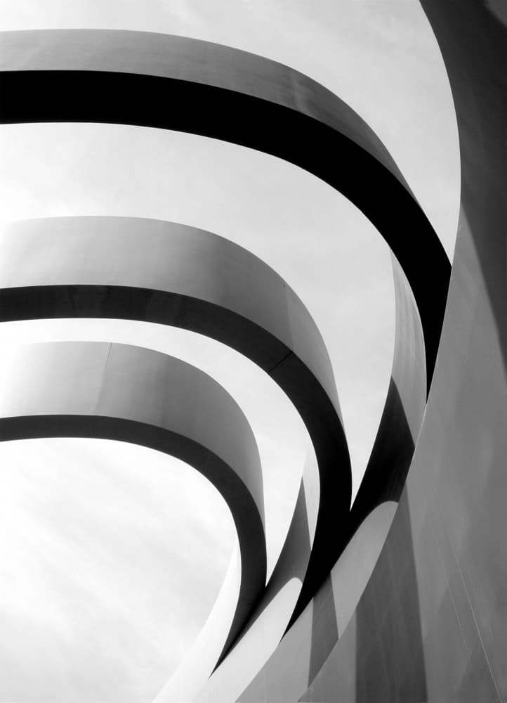 Curved Architectural Forms by Aliza Riza — canvas wall art