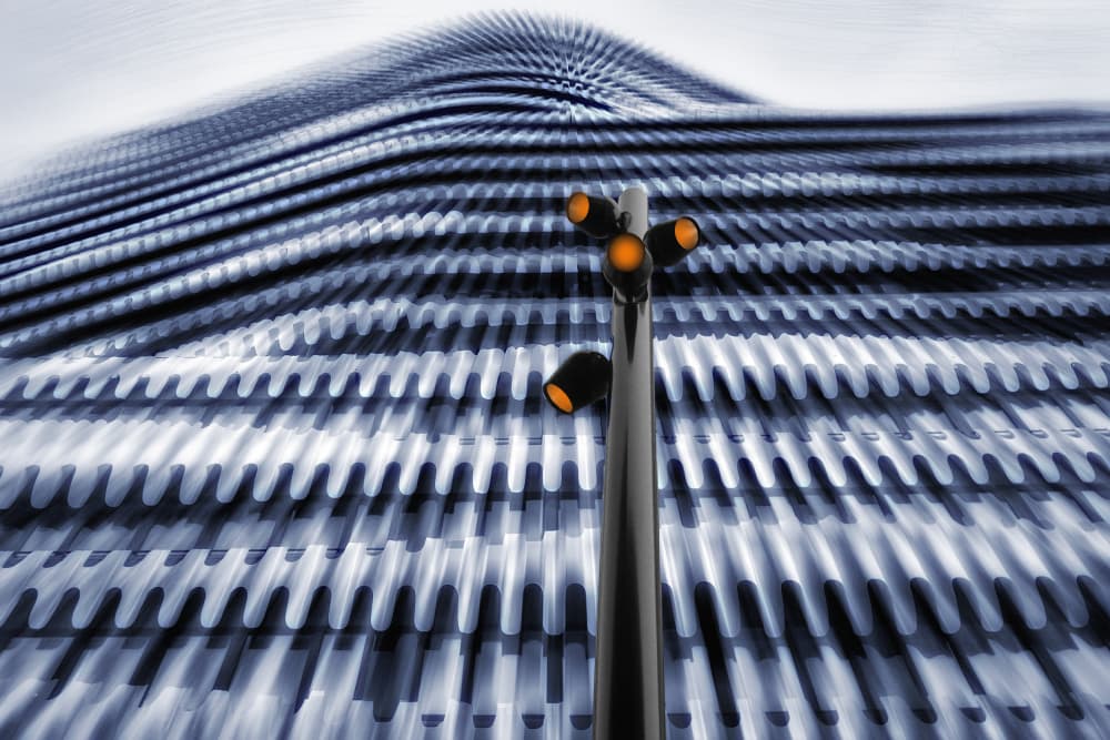 Modern Urban Glow by Hans-Wolfgang Hawerkamp — canvas wall art