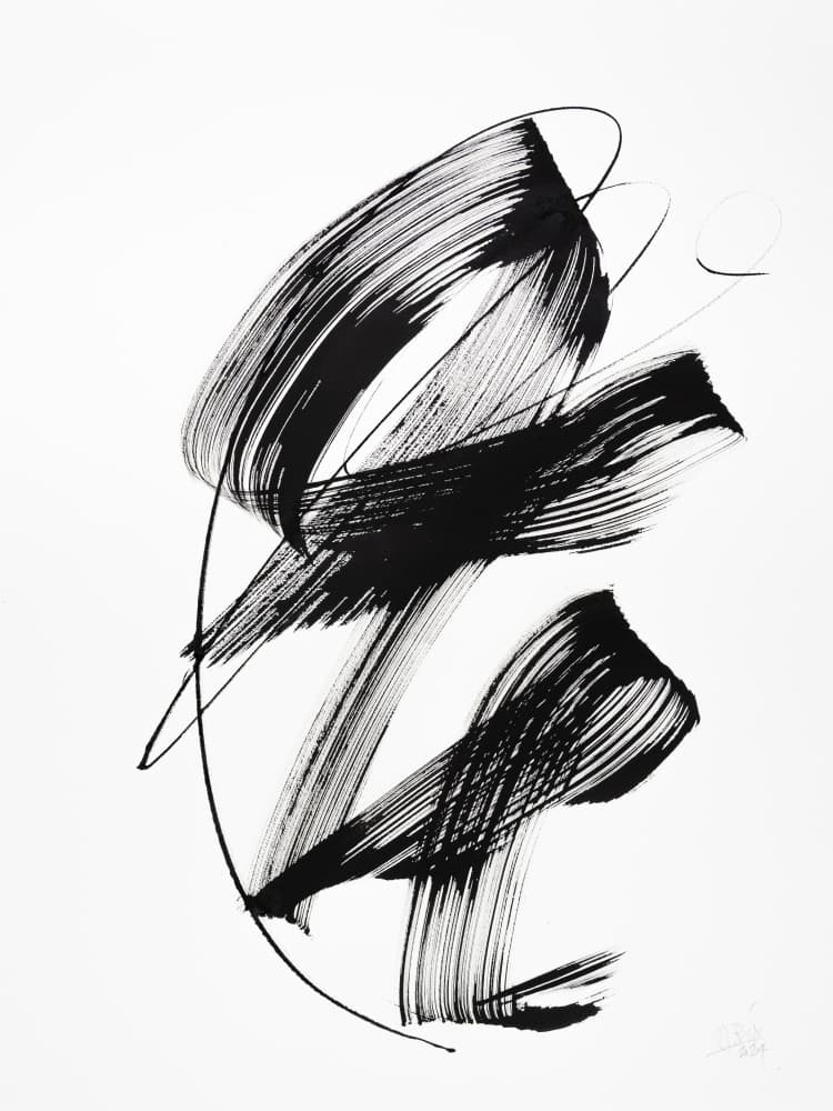 Dynamic Brush Strokes by Mette Rix — canvas wall art