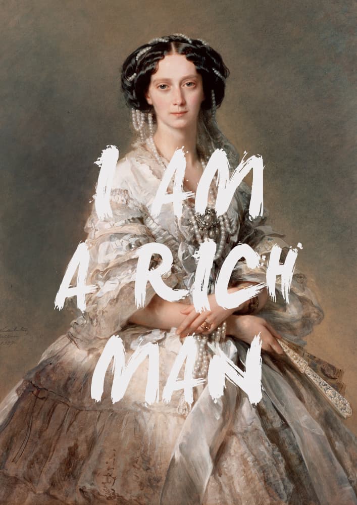 Elegant Rich Man Portrait by Talitha McQueen — canvas wall art