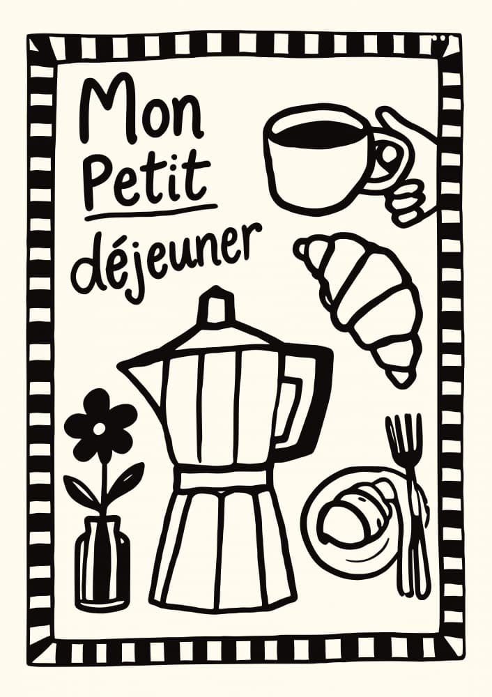French Breakfast Morning by Patryk Krygowski — canvas wall art