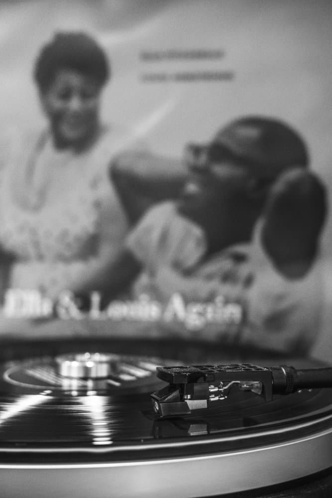 Retro Vinyl Player by Pictufy Studio III — canvas wall art
